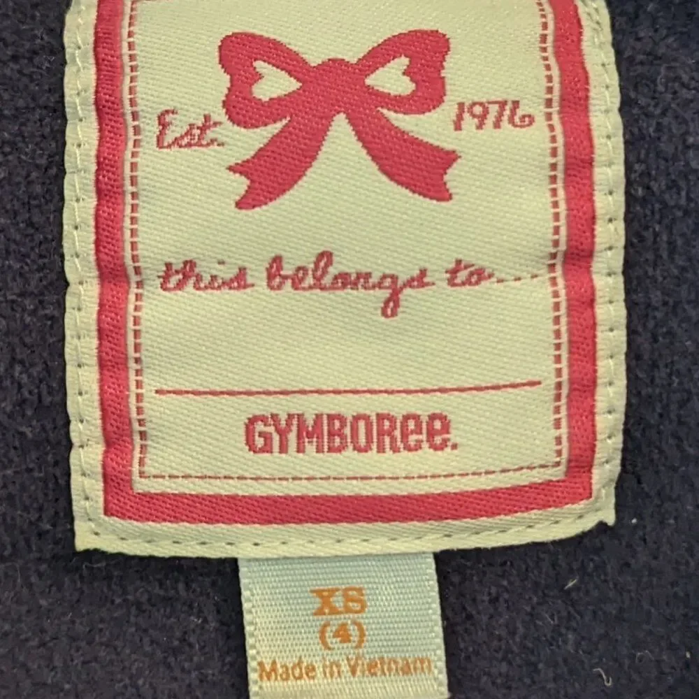 Girl's Gymboree Snowflake Navy Puffer Vest, Size XS 4